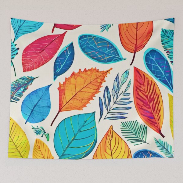 Item preview, Chromatic Canopy: Exquisite Leaf Art designed and sold by Health And Fitness Posts e-Store.
