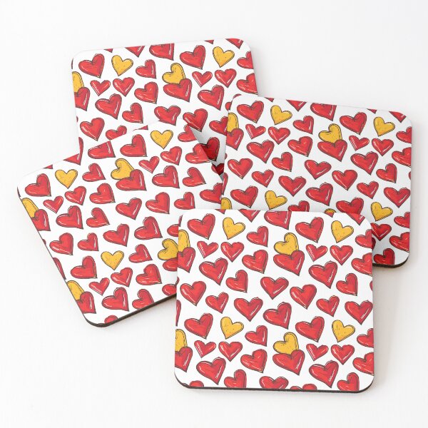 Item preview, Love-Struck Sketchesl pattern - valentines day hearts  designed and sold by Loffartdesign.