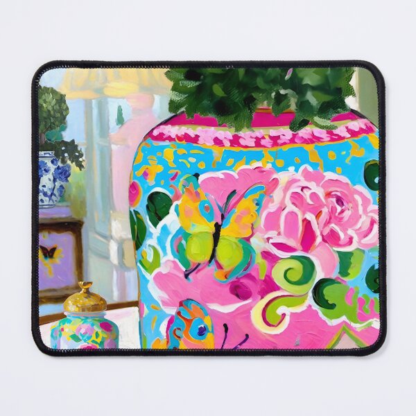 Item preview, Ginger jar in preppy interior designed and sold by SophieClimaArt.
