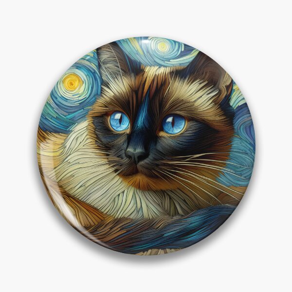 Artikelvorschau, Siamese Muse: Whiskered Harmony Unveiled entworfen und verkauft von BastKittyStore.