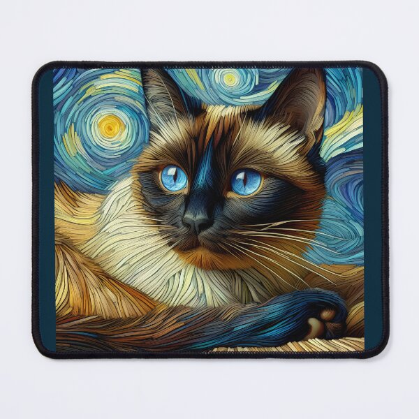 Item preview, Siamese Muse: Whiskered Harmony Unveiled designed and sold by BastKittyStore.