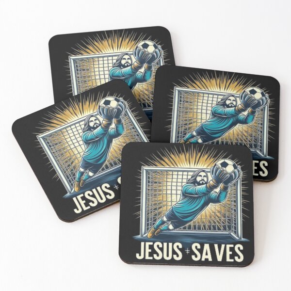 Item preview, Jesus Saves Goalkeeper Meme".JESUS FOOTBALL designed and sold by Obinne.