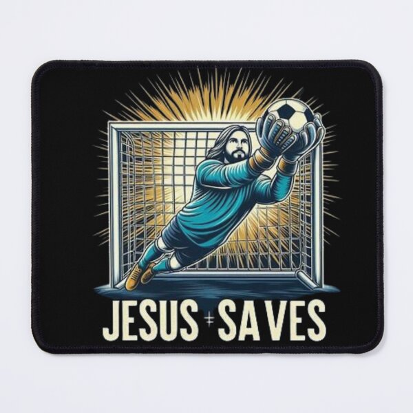 Item preview, Jesus Saves Goalkeeper Meme".JESUS FOOTBALL designed and sold by Obinne.