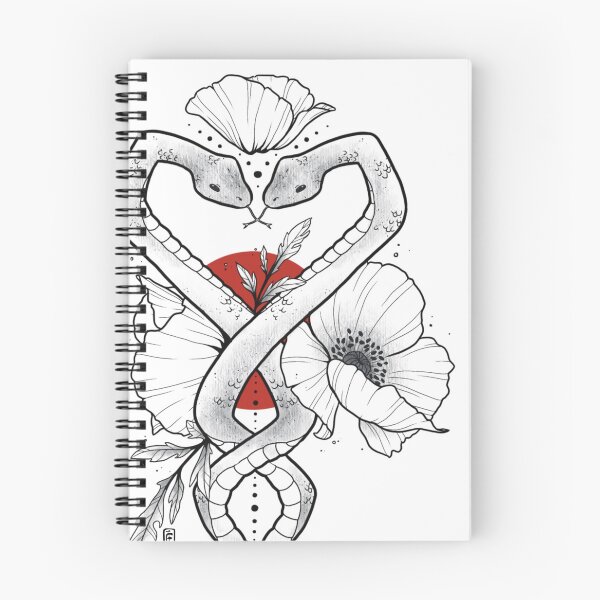 Item preview, Poppy twin snakes designed and sold by Florakitz.