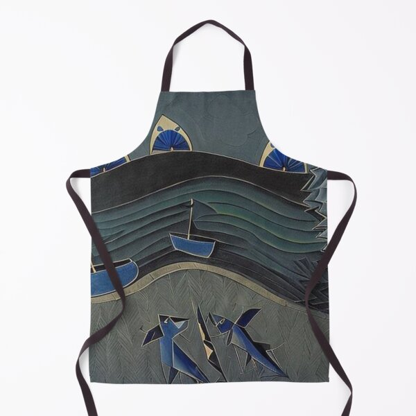 Item preview, Abstract landscape with sharks designed and sold by MisaNovak.