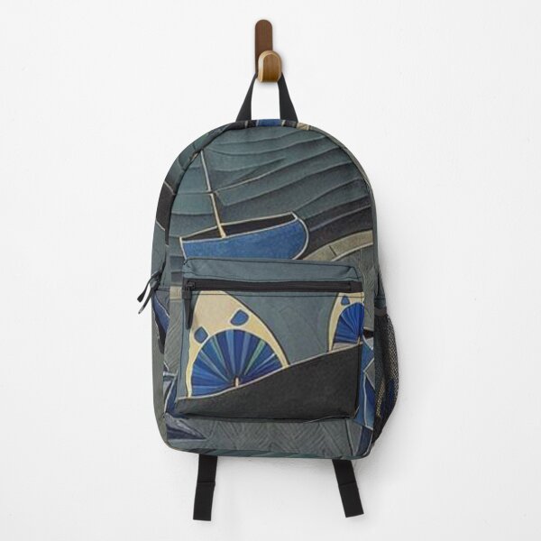 Item preview, Abstract landscape with sharks designed and sold by MisaNovak.