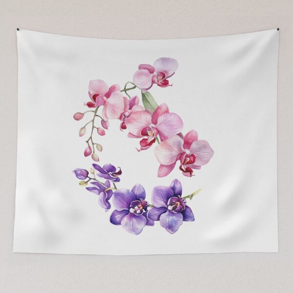 Artikelvorschau, Lila und rosa Orchideenblume entworfen und verkauft von Hinny8.