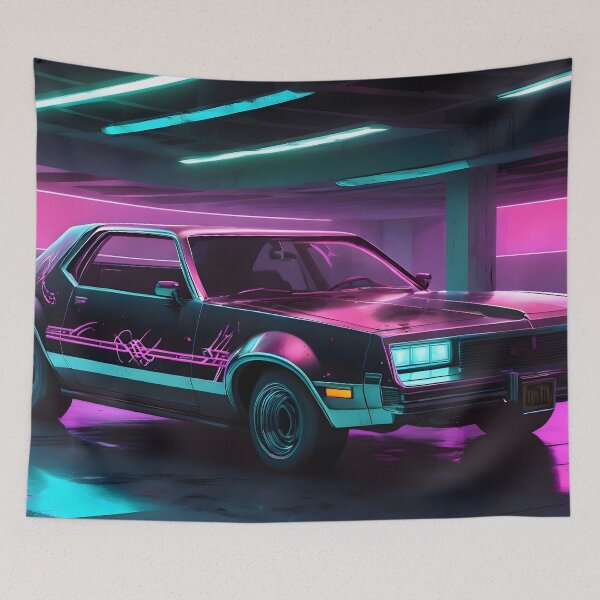 Aperçu de l'œuvre Conception de voiture cyberpunk créée et vendue par papi1998.