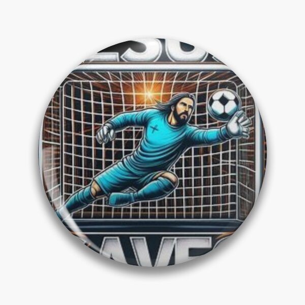 Item preview, "Jesus Saves Goalkeeper ". FUNNY JESUS FOOTBALL designed and sold by Obinne.