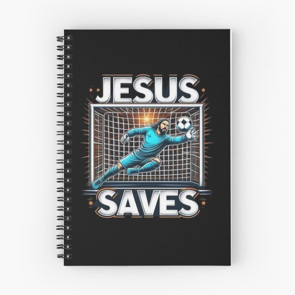 Item preview, "Jesus Saves Goalkeeper ". FUNNY JESUS FOOTBALL designed and sold by Obinne.