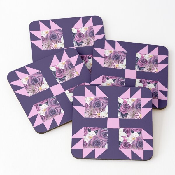 Item preview, Quilted purple rose designed and sold by SaintsPlace.