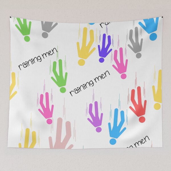 Item preview, Raining colourful men designed and sold by BritishDelights.