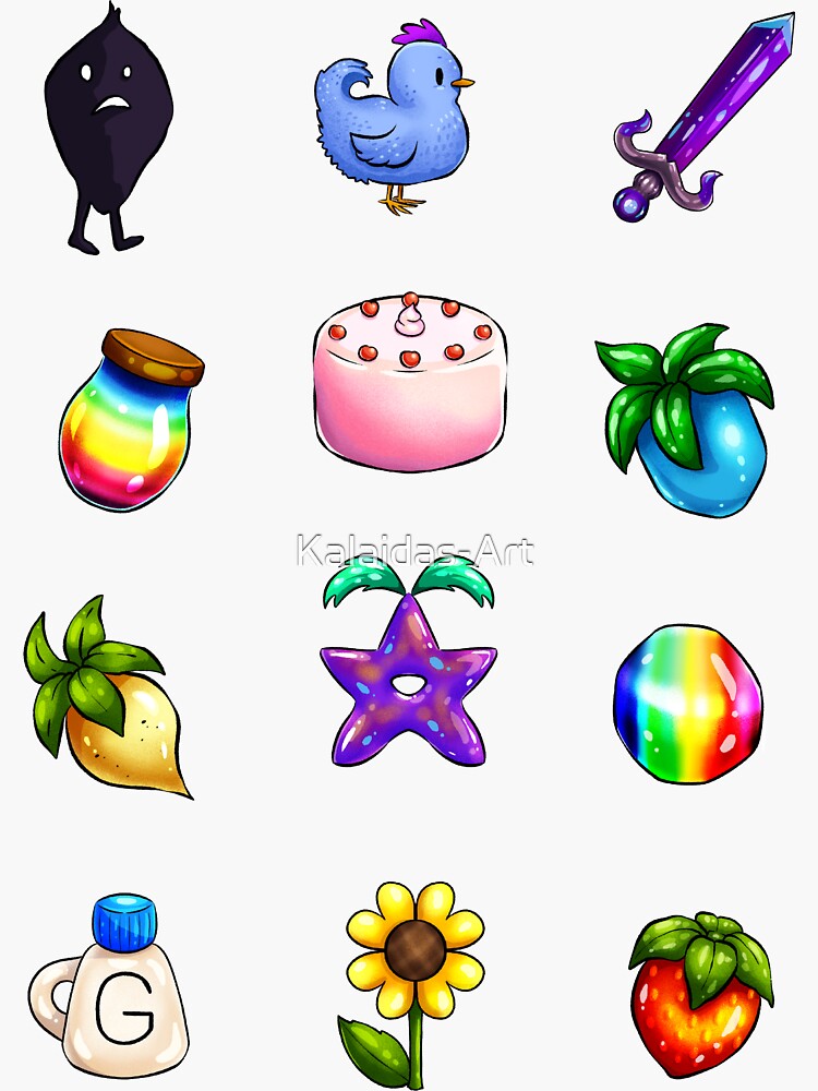 Handdrawn Stardew Valley Stickers&rdquo; Sticker by Kalaidas-Art | Redbubble