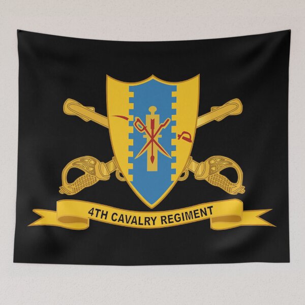 Item preview, Army - 4th Cavalry Regiment w Br - Ribbon designed and sold by Military Insignia Products.