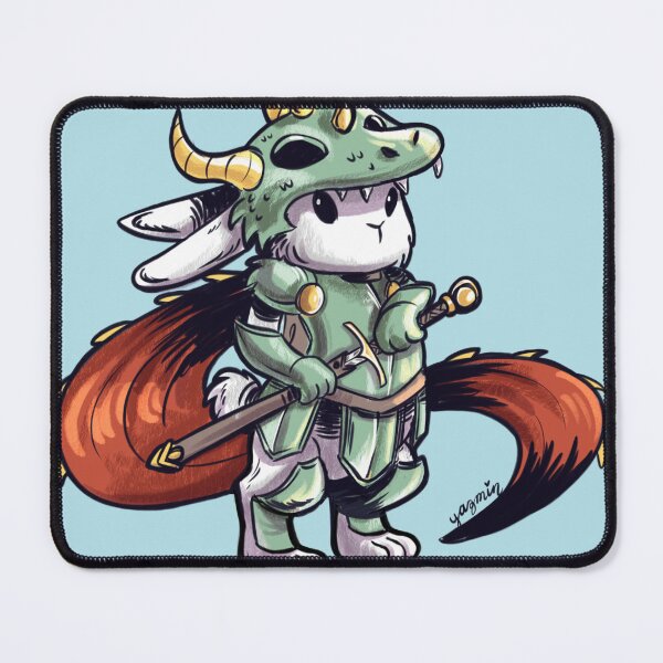 Item preview, Bunny Dragon Knight holding a sword designed and sold by YazminCityArts.