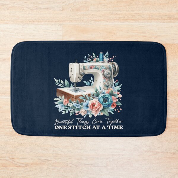 Item preview, Máquina de coser floral en flores. designed and sold by InspireGlow.