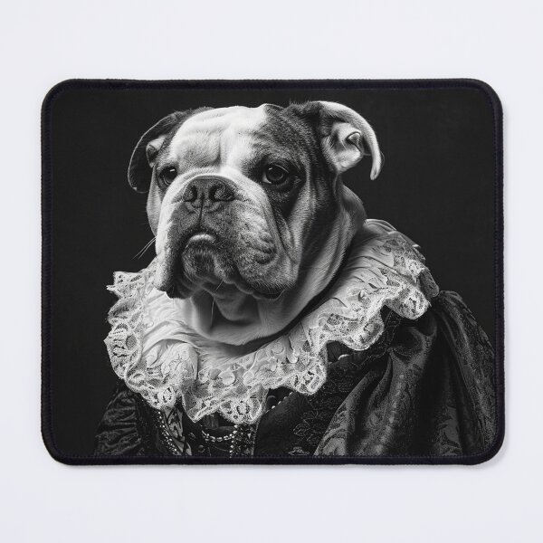 Item preview, Bulldog in Victorian Era Dress Vintage Art designed and sold by redstar19.