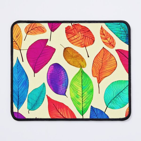 Item preview, Rainbow Leaves: Captivating Pattern designed and sold by Health And Fitness Posts e-Store.