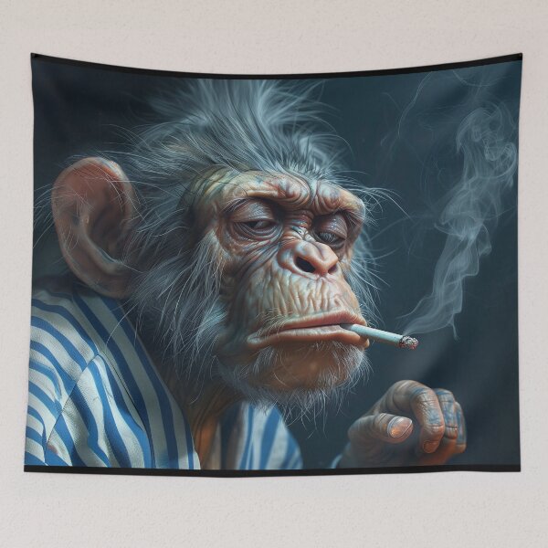 Item preview, Smoker monkey designed and sold by PricklyPeanut.