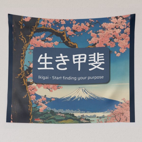 Item preview, Ikigai meaning - Finding purpose in life, the reason of being designed and sold by Magical-bear.