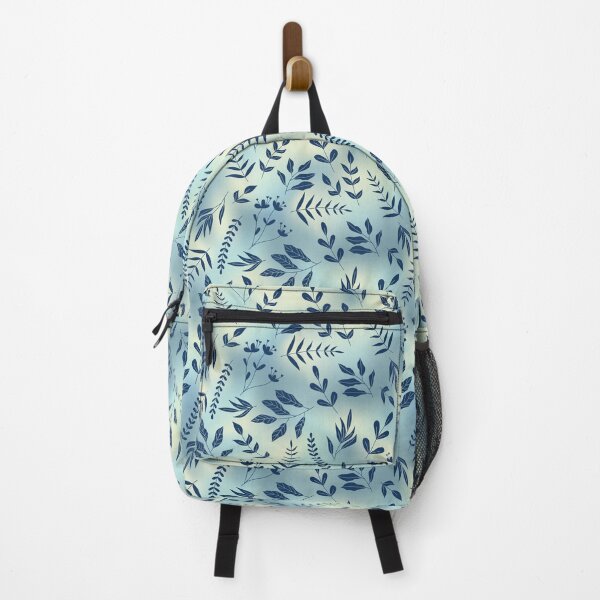 Item preview, Botanical blue holographic pattern designed and sold by augustinet.