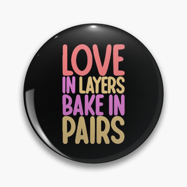 Item preview, Love in Layers, Bake in Pairs Baking Wife designed and sold by DomTeesHaven.