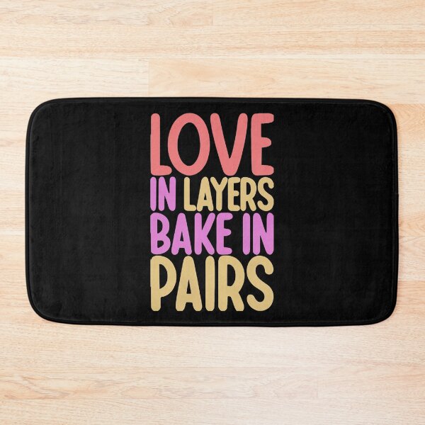 Item preview, Love in Layers, Bake in Pairs Baking Wife designed and sold by DomTeesHaven.