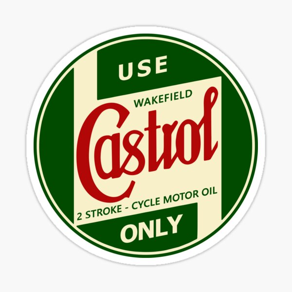 Item preview, Castrol – 2 Stroke Cycle Motor Oil Vintage Logo – 1950s designed and sold by Maverick51.