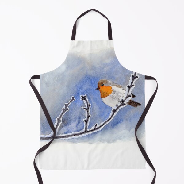 Item preview, Robin on a iced branch designed and sold by PurpleKimArt.