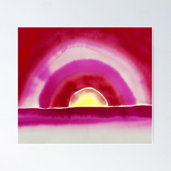 Item preview, Georgia O'Keeffe, Sunrise, watercolor, 1916 designed and sold by TeeARTHY.