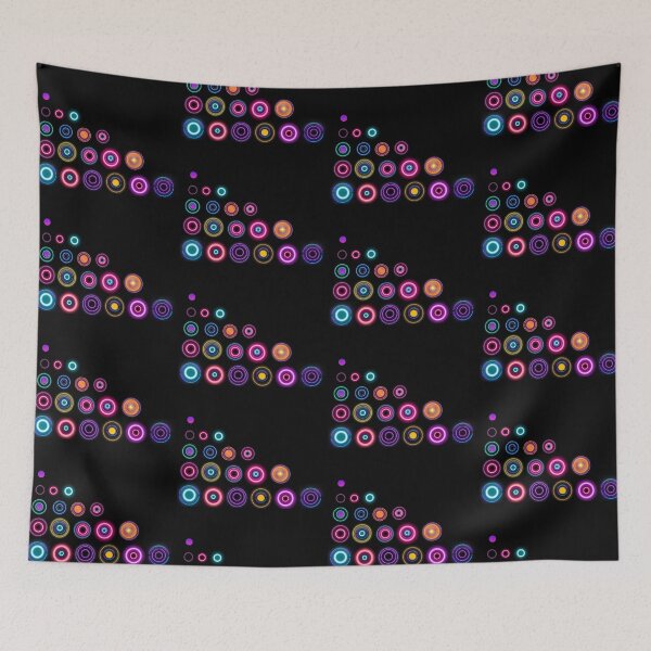 Item preview, Fluorescent Retro Circles  designed and sold by MarieSusan.
