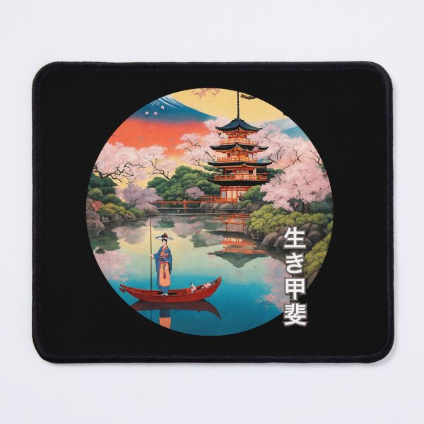 Item preview, Ikigai - Japanese Painting background print designed and sold by Magical-bear.