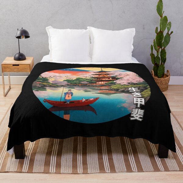Item preview, Ikigai - Japanese Painting background print designed and sold by Magical-bear.