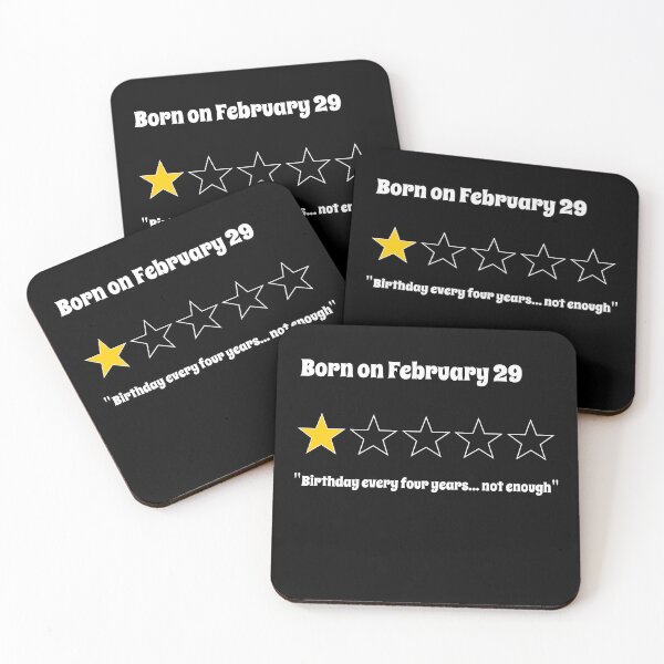 Item preview, Born on February 29 – 1 star review – not enough designed and sold by FABulousStudio.