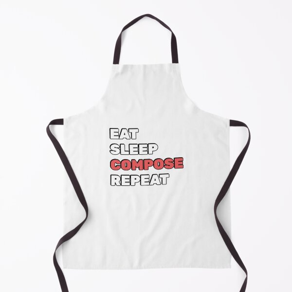 Item preview, Eat Sleep Compose Repeat - funny composer memes designed and sold by Inspirationmotivation.