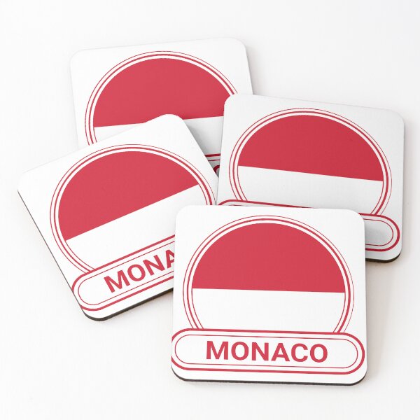Item preview, Monaco Country Badge - Monte Carlo Monaco Flag designed and sold by chrisrivait.