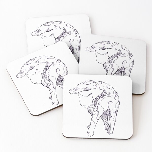 Item preview, Cat Butt Doodle Design outline only designed and sold by MaryGibsonArt.