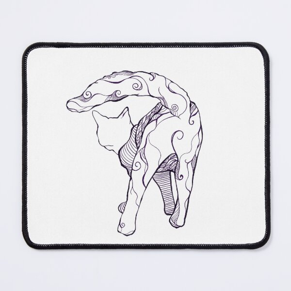 Item preview, Cat Butt Doodle Design outline only designed and sold by MaryGibsonArt.
