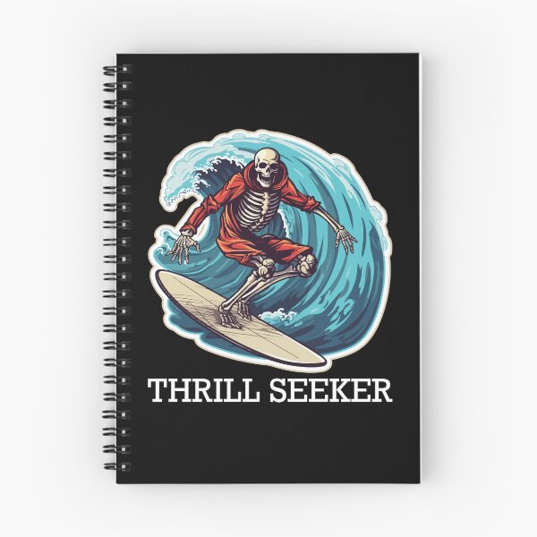 Item preview, Skeleton Surfer - Thrill Seeker (White Lettering) designed and sold by VelvetRoom.