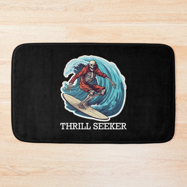 Item preview, Skeleton Surfer - Thrill Seeker (White Lettering) designed and sold by VelvetRoom.