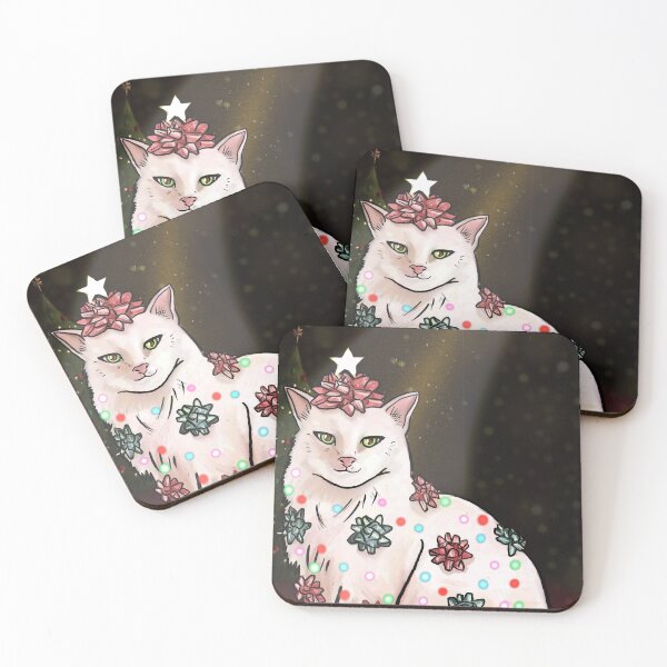 Item preview, Christmas cats  designed and sold by catcurio.