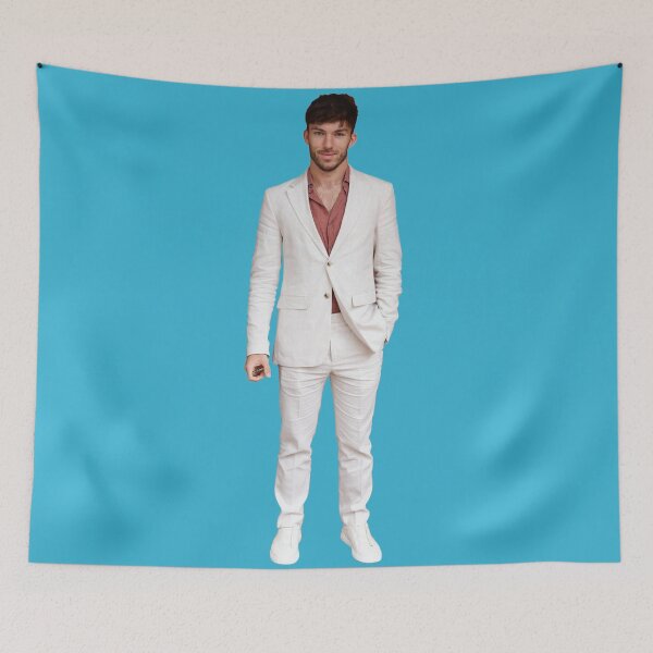 Item preview, Pierre Gasly F1 Driver in White Suit Alpine F1 Team Esteban Ocon Teammate designed and sold by FormulaGTee1.