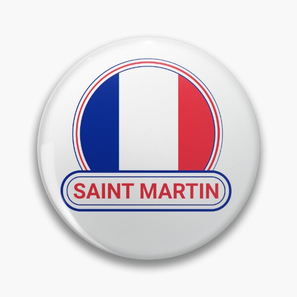 Item preview, Saint Martin Country Badge - Saint-Martinois Marigot Saint Martin Flag designed and sold by chrisrivait.