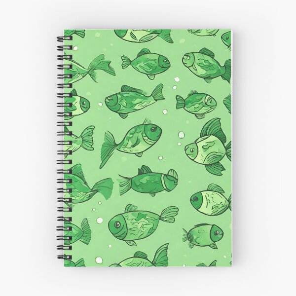 Item preview, funny green fish designed and sold by Vilemo.