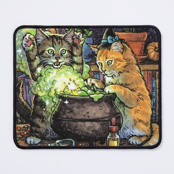 Item preview, Witchy Kittens Making Potions! designed and sold by Elisabeth Alba Illustration.