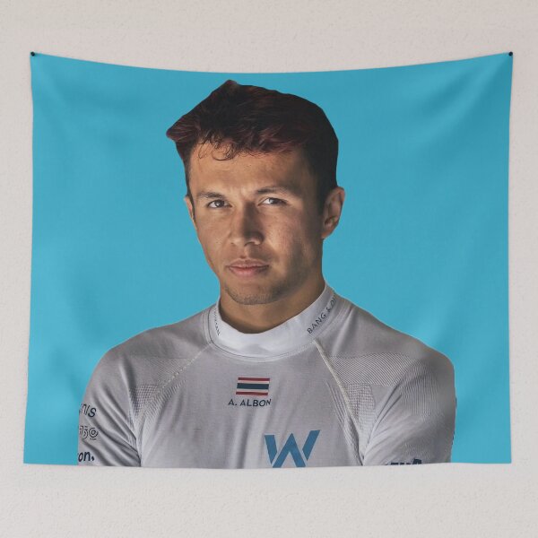 Item preview, Alex Albon F1 Driver Serious Face Williams F1 Team Logan Sargeant Teammate designed and sold by FormulaGTee1.