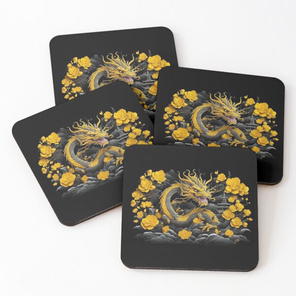 Item preview, Yellow Japanese Dragon designed and sold by Zoo-Moo.