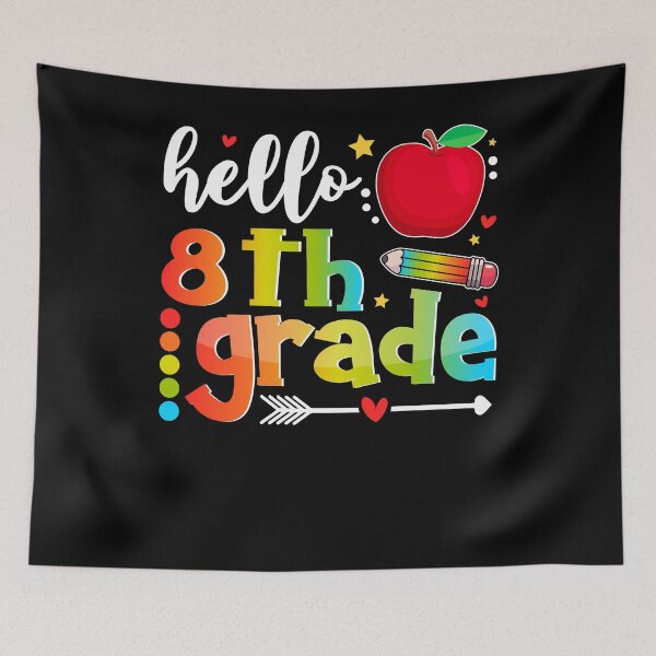 Item preview, Hello Eighth Grade Squad Back To School 8th Graders Teacher designed and sold by MobyStickers.