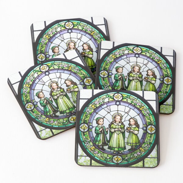 Item preview, Stained Glass Window With Children designed and sold by NerdscapeDC.