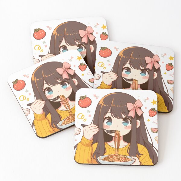 Item preview, Girl Eating Spaghetti  designed and sold by bouslama_shop  ⭐️⭐️⭐️⭐️⭐️.